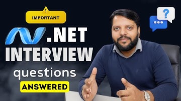 MOST Important .NET Interview Questions with answers to crack Your Interview! 💼