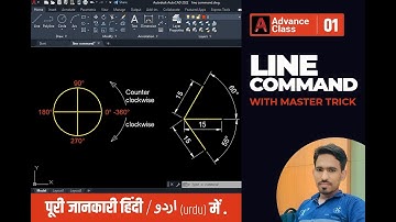 AutoCAD Line Command with Master Trick in Hindi/Urdu | Khalid Mahmud #autocad
