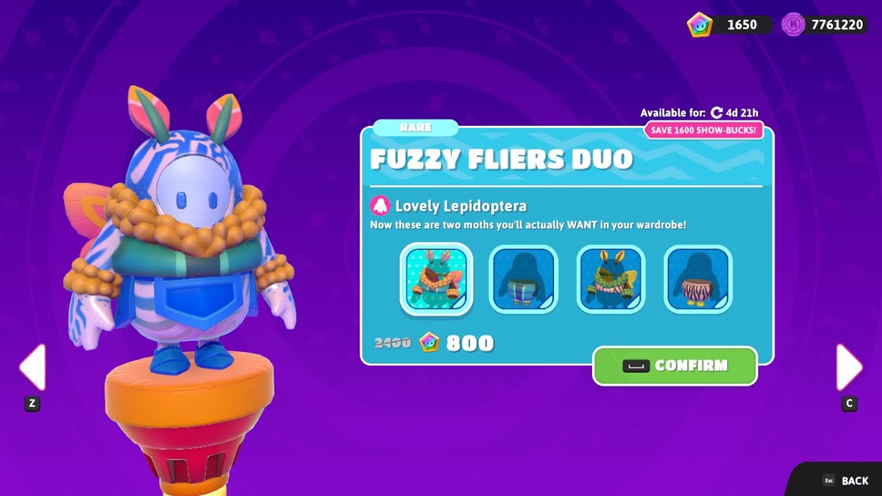 *NEW* Fall Guys Season 2 Item Shop - Silky Moth