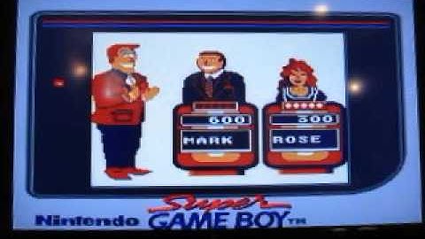 Jeopardy! Nintendo Game Boy Run Game 1: Part 1