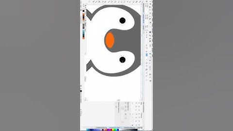 How to draw penguin flat design.