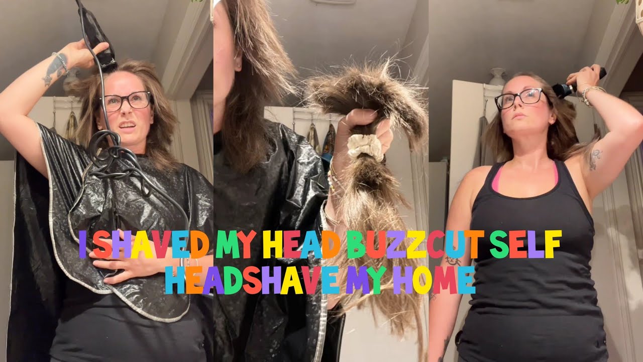 I Shaved My head Buzzcut Self Headshave My Home.