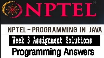 Programming in Java Quiz Solution & Programming Assignment Q1-5 Week-3 Solution | NPTEL Jan-Apr 2021