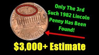 3rd Example Of Rare 1982 Lincoln Penny Is On The Auction Block!  $3000+ Estimate!