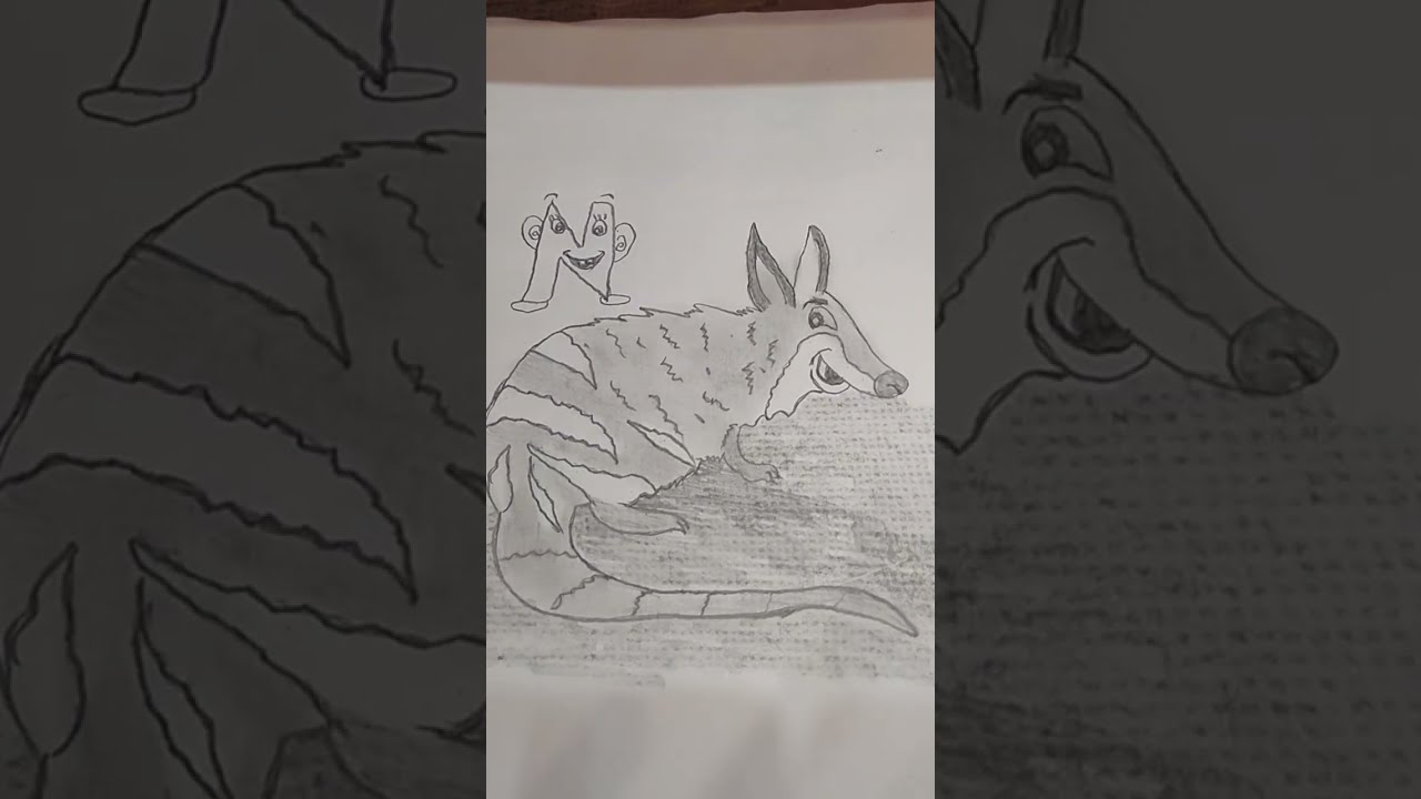 Numbat Drawing Step by Step | Easy Pencil Sketch  start with N | AB Art #Numbat #AnimalDrawing 