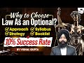 Why To Choose Law As An Optional? |  Strategy - Booklist - Syllabus | Vishal Gupta | StudyIQ IAS
