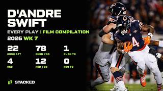 Details D'Andre Swift: Every Touch of 2026 Week 7 | Full Film Compilation Guide
