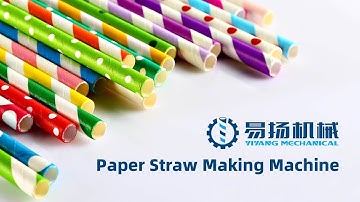 Paper drinking straw making machine - High Speed velocity of 120 meters of  minute