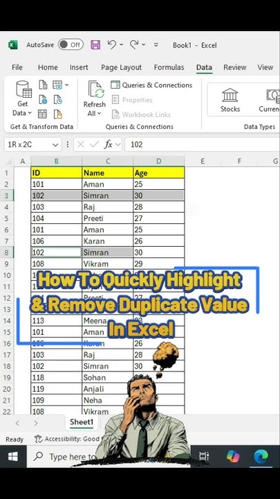 Excel Tricks: Highlight & Delete Duplicate Values in less than one ...