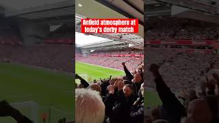 Anfield Erupts Liverpool Fans Go Wild After Goal In Merseyside Derby Vs Everton