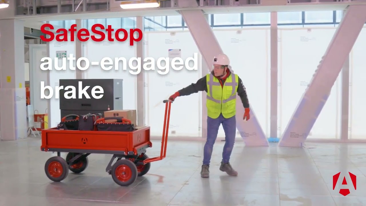 ARMORGARD Heavy Duty Turntable Truck with SafeStop Deadman Brake 1300L x 695W mm 1000kg