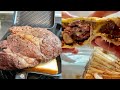 残業終わりにステーキサンドをホットサンドで作る深夜飯テロ #Shorts
