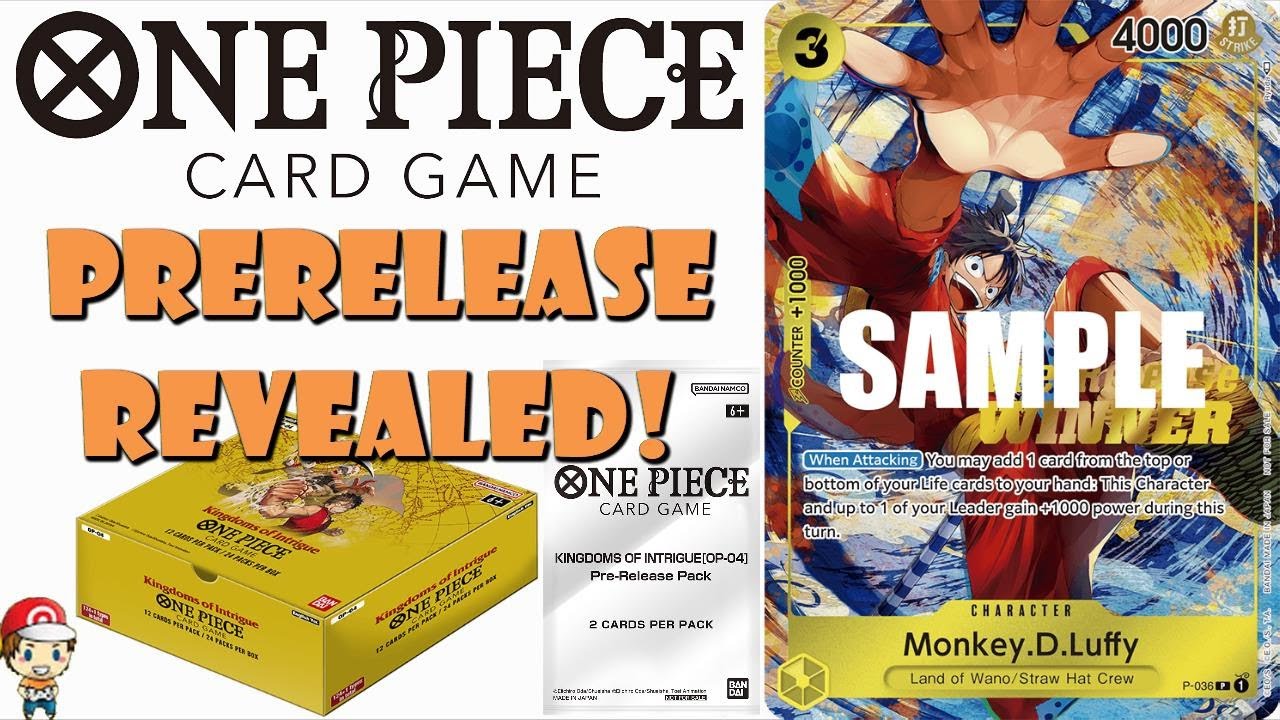 Kingdoms of Intrigue One Piece TCG Pre-Release Revealed! (OP-04) (BIG One  Piece TCG News)