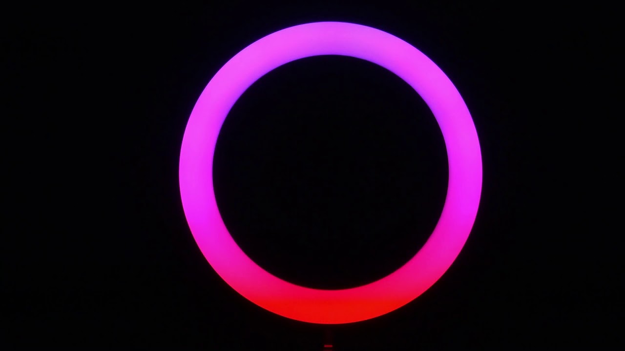 Luminous Ring Display Wechselnder Lichtring 1 Stunde 11 Minuten frei.