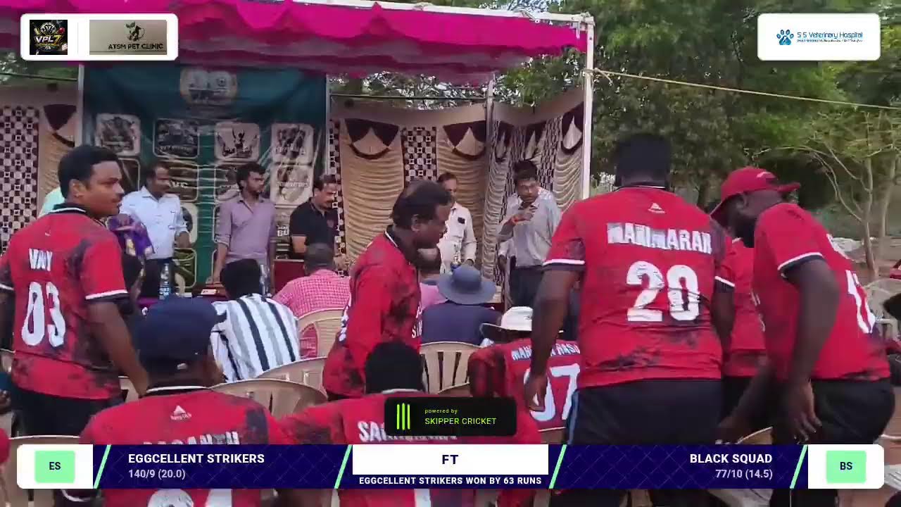 Eggcellent Strikers vs Black Squad | Skipper Cricket