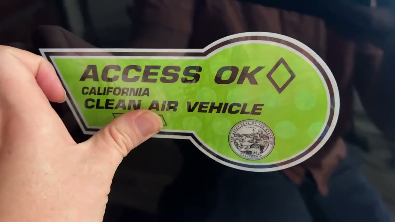 How To Install CA Carpool Clean Air Stickers On Your Electric Vehicle How To Install CA Carpool Clean Air Stickers On Your Electric Vehicle