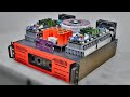 Full Assembly High Power Amplifier with 70v 0 70v Toroidal Transformer #cbzproject