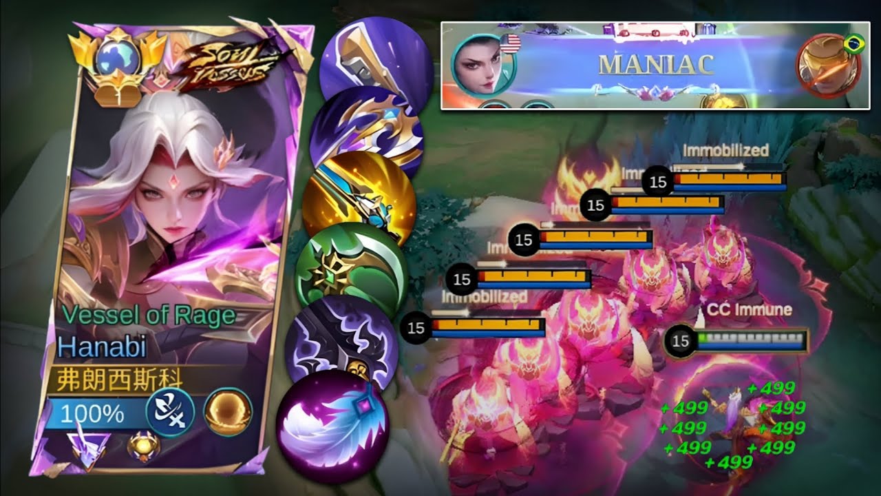 OMG‼️HANABI FULL ATTACK SPEED HACK BUILD FOR RANKED GAME😱 BEST BUILD AND EMBLEM TO BEAT STRONG HERO.