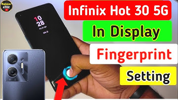 Infinix hot 30 5g in display fingerprint setting |infinix hot 30 5g display fingerprint lock 