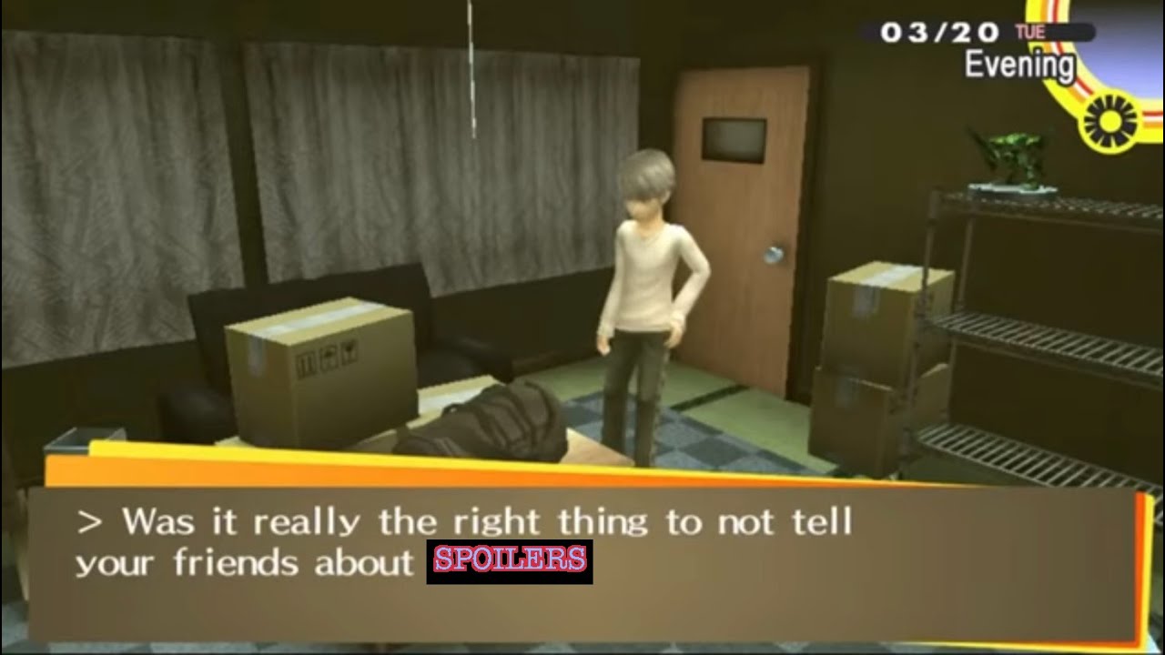 Accomplice Ending Wrong Dialogue (Persona 4 Golden)
