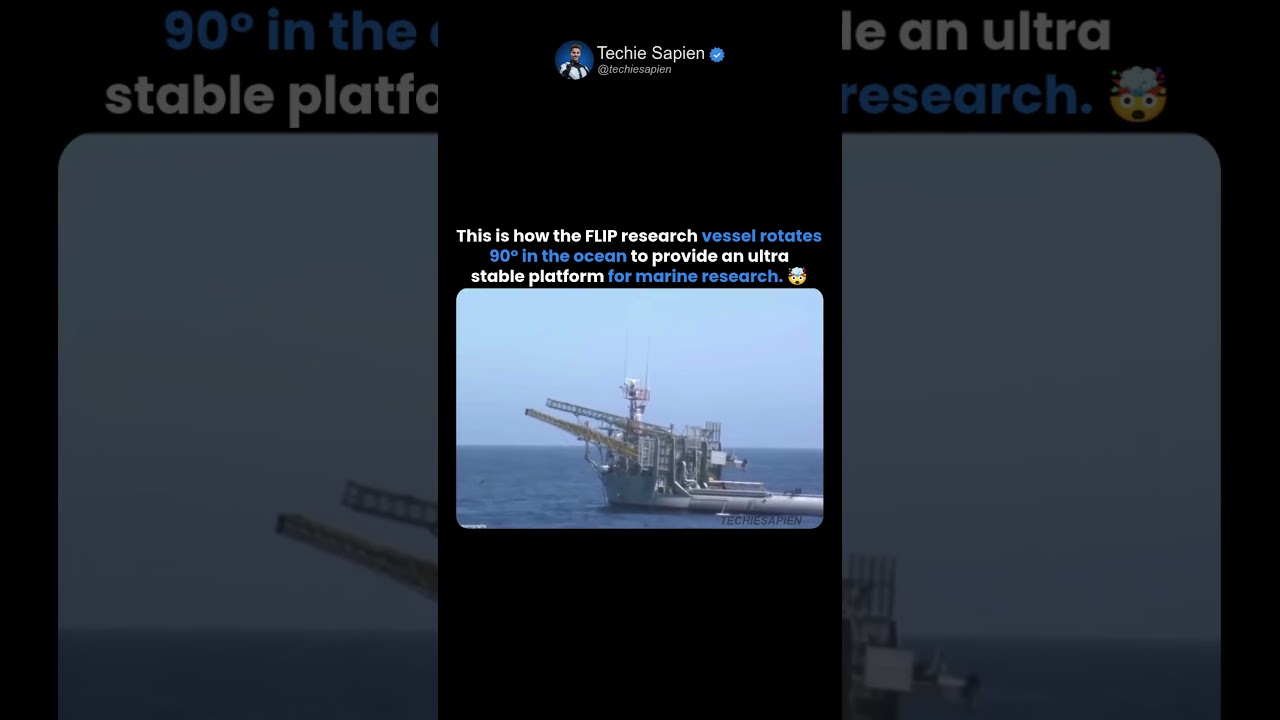 LIP Research Vessel Rotates 90 Degrees In The Ocean For Ultra-Stable Scientific Research 🤯