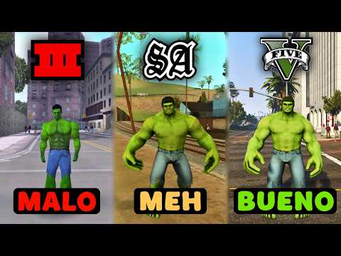 How HULK MODS in the GTA saga have EVOLVED