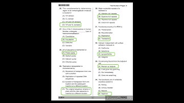 K-SET PREVIOUS YEAR LIFE SCIENCE QUESTION PAPER -II WITH KEY ANSWER, 2014- LIFE SCIENCE PAPER -II