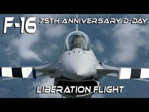 4K UHD  F-16 Unique Footage Special Painted Aircrafts  for 75th  Anniversary D-Day Liberation Flight