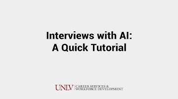 Prepare for a Job Interview with AI: A Quick Tutorial UNLV Career Services and Workforce Development