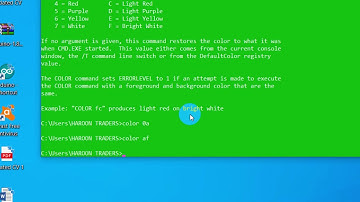 How to change command prompt text color