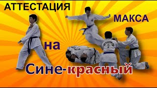 Как МАКС аттестовался на СИНЕ-КРАСНЫЙ пояс! Тхэквондо итф