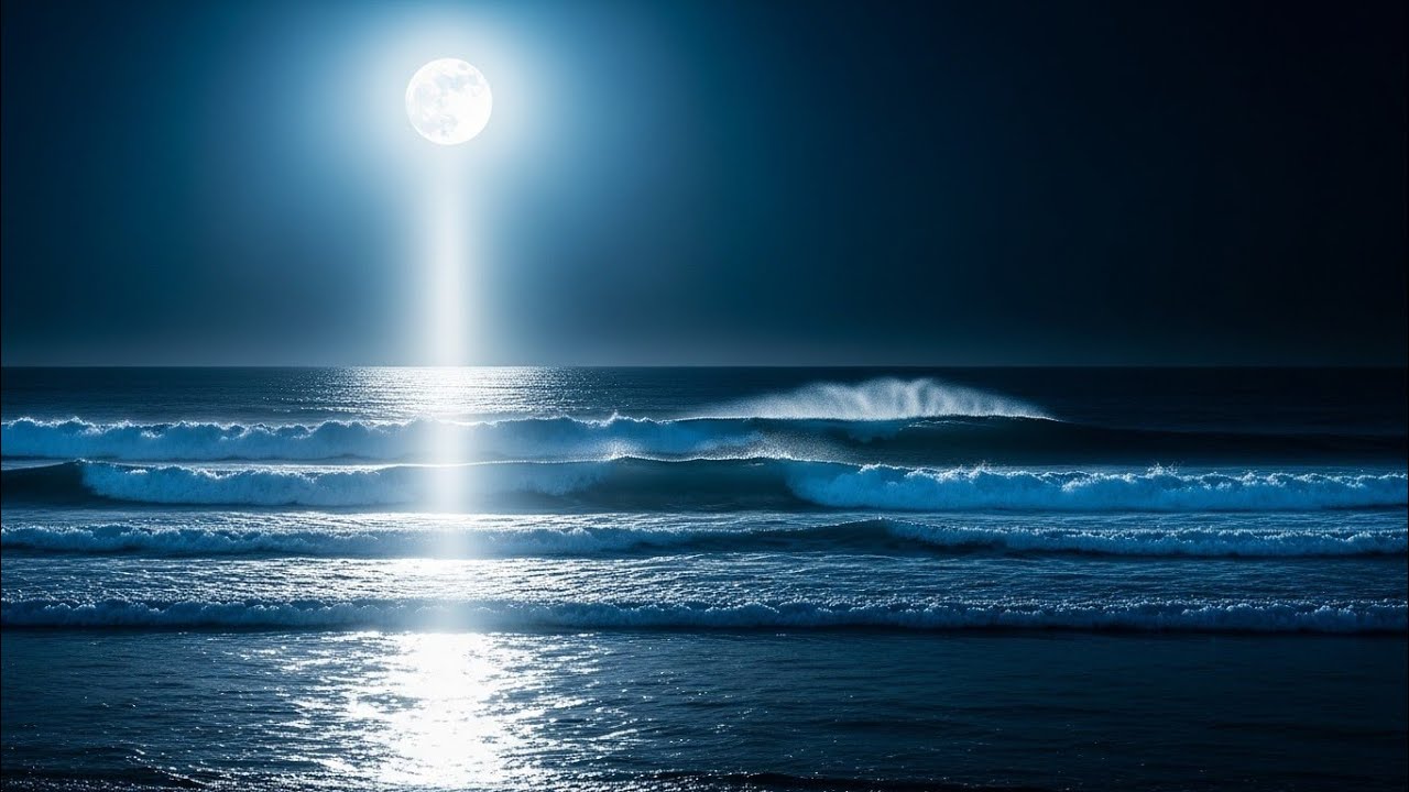 🌊 Relaxing Ocean Waves for Deep Sleep 😴✨ Calm Sea Sounds All Night | Stress Relief & Meditation