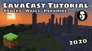 Minecraft LavaCast Tutorial: How to Cast Towers, Walls, Stairs & Pyramids With Lava & Water