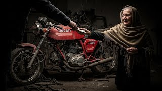 I bought Ducati 750 Super Sport (750SS) 1974 for only 300$ from old grandma #restoration #asmr 