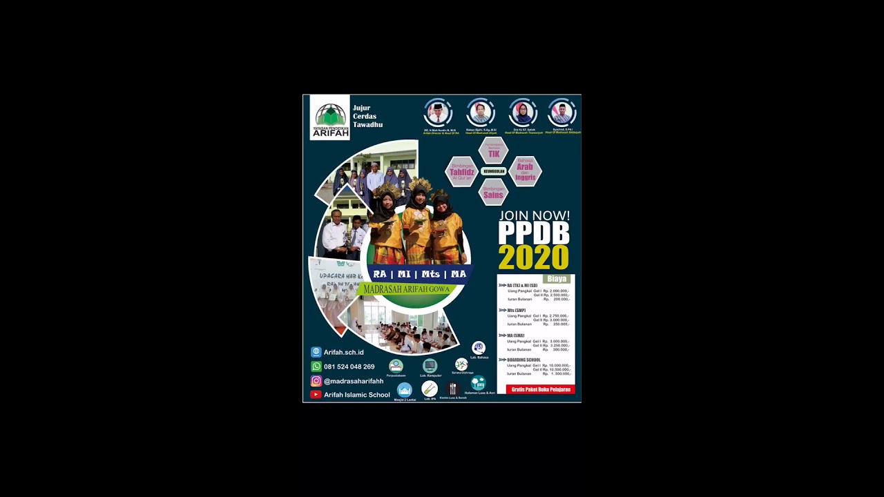 PPDB 2020 | MADRASAH ARIFAH