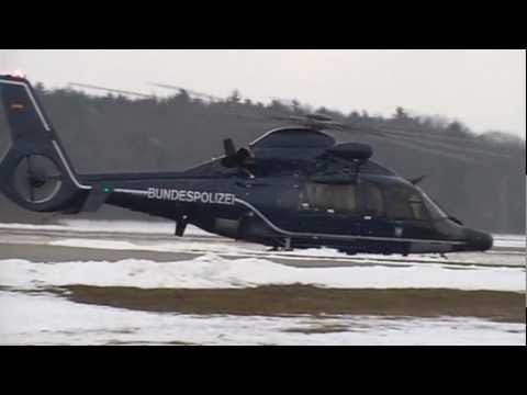 German Police Helicopter EC 155 Take off