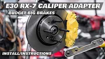 E30 RX-7 Big Brake Conversion Caliper Brackets | BUDGET BIG BRAKES
