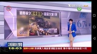 20201008 TVBS新聞台 1800晚間新聞 主播夏嘉璐播報片段