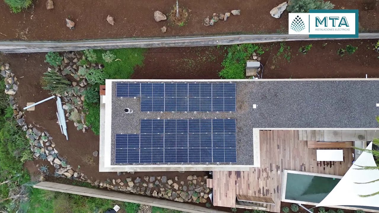 Instalación de placas solares en vivienda en Tenerife - MTA Instalaciones