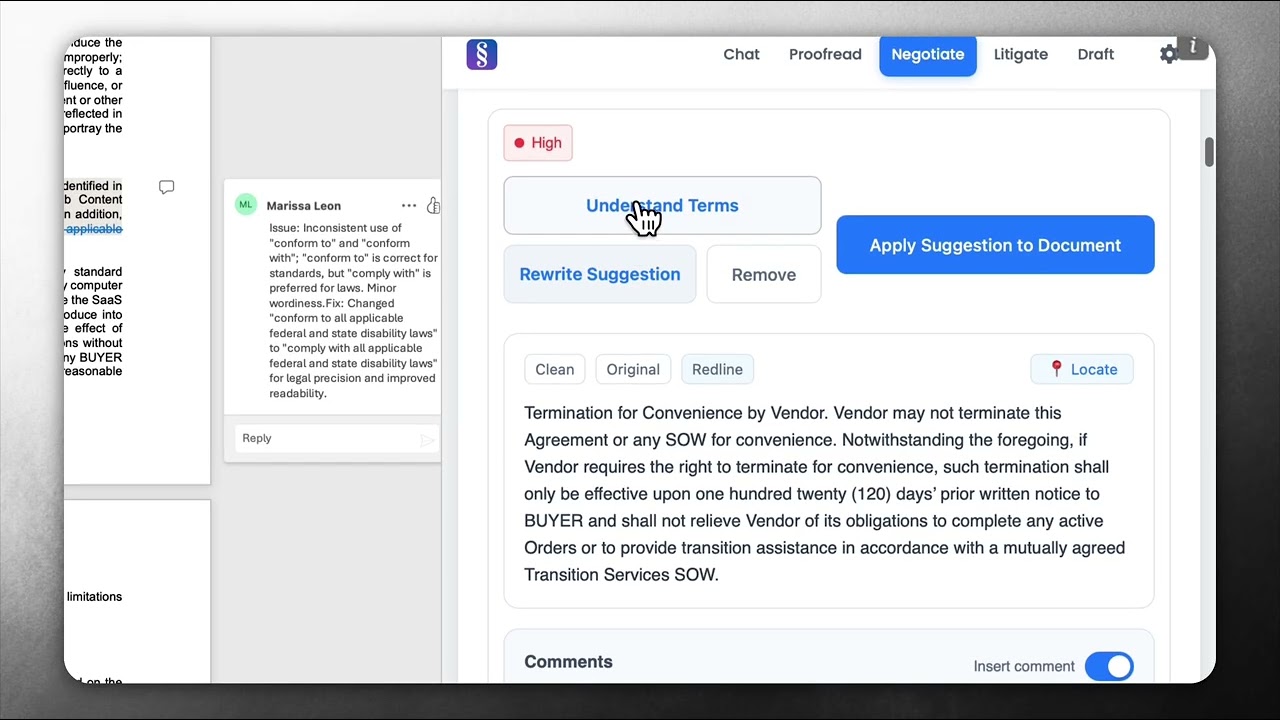 StrongSuit Legal AI Word Add-In Tutorial