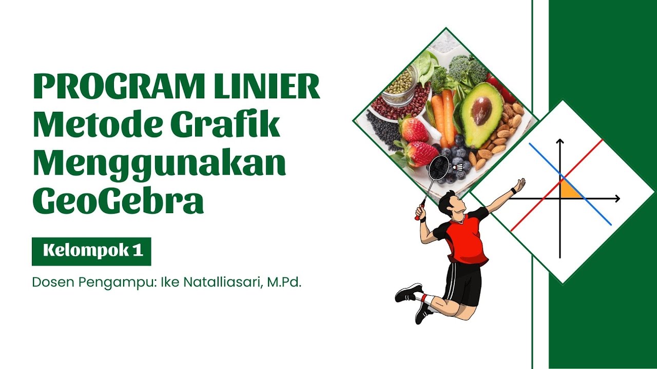Penyelesaian Permasalahan Program Linier Menggunakan GeoGebra - YouTube