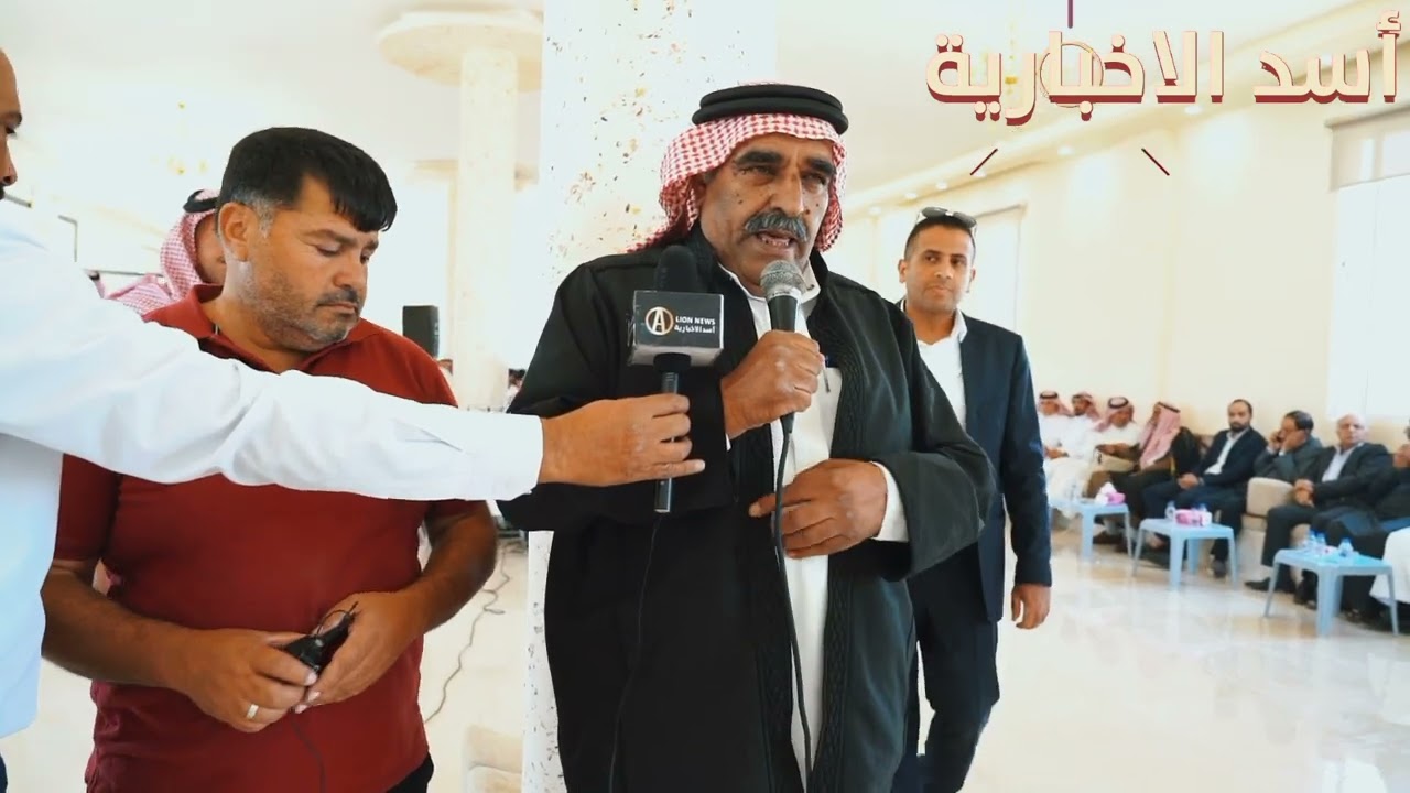 الشيخ نواف سلامة الزبن بني صخر يولم على شرف شيخ مشايخ قبيلة شمر الشيخ مانع حميدي دهام الجربا في نتل