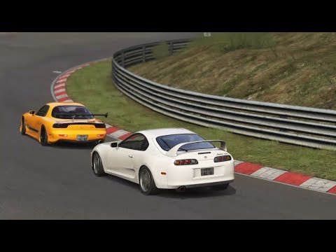 Rx 7 Vs 80スープラ 頭文字dの世界にゲームで挑戦 Youtube