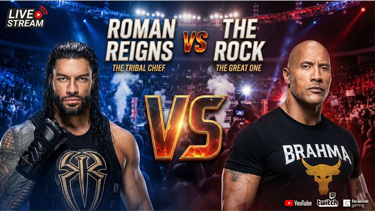 Roman Reigns vs The Rock 💀|TRIBAL CHIEF vs FINAL BOSS! | WWE 2K25  