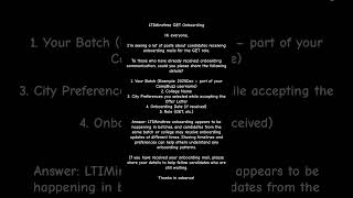 LTIMindtree GET Onboarding