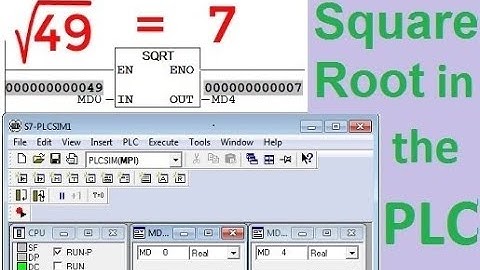 Siemens PLC-Square root programming of real numbers in Siemens PLC by STEP7 software