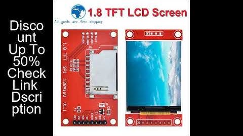 1/5PCS 1.8 Inch 1.8" LCD Display TFT Screen Module SPI Interface 128*160 Resolution 16BIT RGB 4 IO S