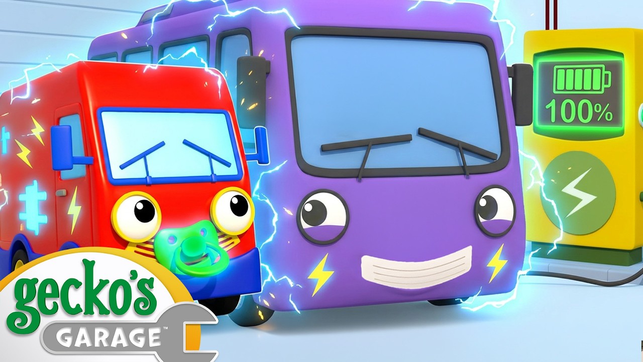 Baby Truck Learns About Electric Vehicles! 🚚⚡ | Baby Truck | Gecko's Garage | Kids Songs