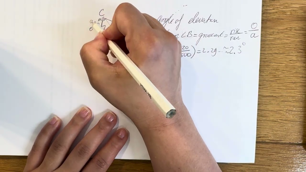 How to use TAN when calculating angles