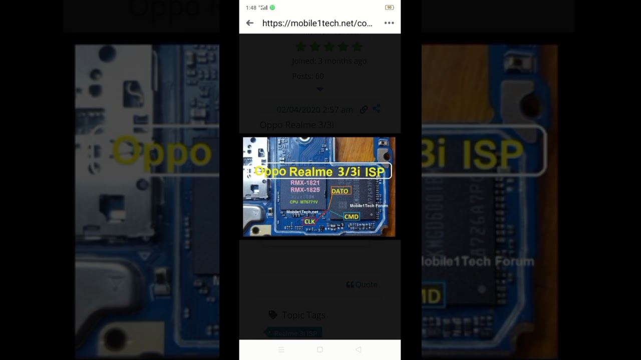 Realme 3 3i isp &   Realme 5 isp Rmx1911